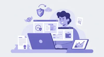 Emprendedor argentino configurando tienda online con facturación electrónica ARCA en notebook