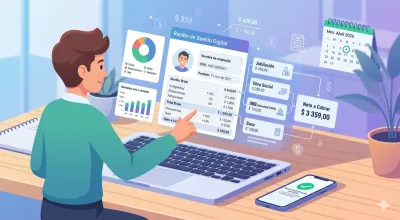 Comparación lado a lado entre un recibo de haberes del sector público y un recibo de sueldo del sector privado